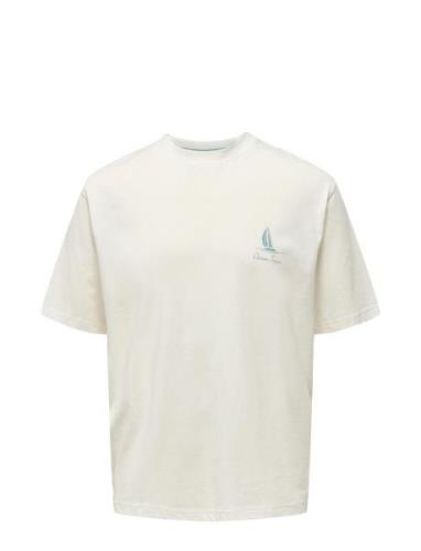 Onsmilo Rlx Coast Ss Tee White ONLY & SONS