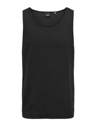 Onsles Classique Rib Tank Top Black ONLY & SONS