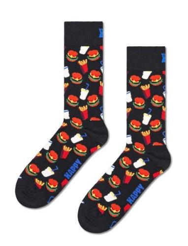 Hamburger Sock Black Happy Socks
