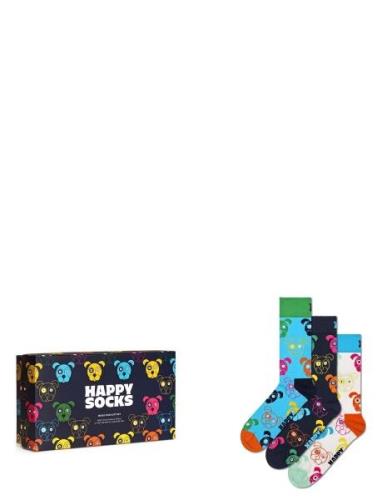 3-Pack Mixed Dog Socks Gift Set Navy Happy Socks
