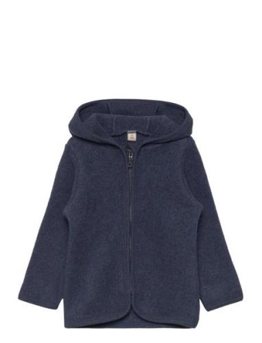 Jacket Ears Cotton Fleece Blue Huttelihut