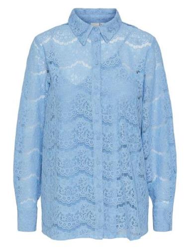 Yaslarisso Ls Lace Shirt - Show Blue YAS