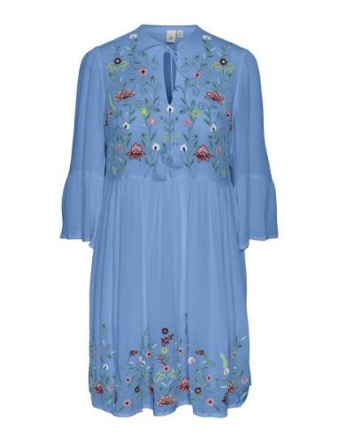 Yaschella 3/4 Tunic Dress S. - Fest Blue YAS