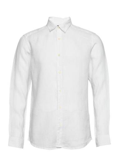 Onskarlo Ls Linen Shirt White ONLY & SONS