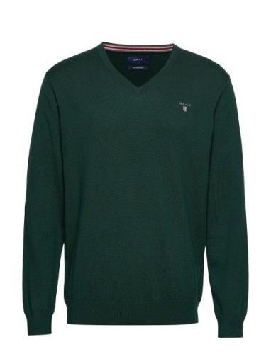 Cotton Wool V-Neck Green GANT