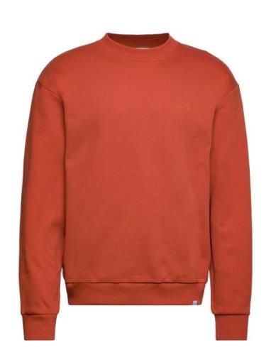 Crew Sweatshirt Orange Les Deux