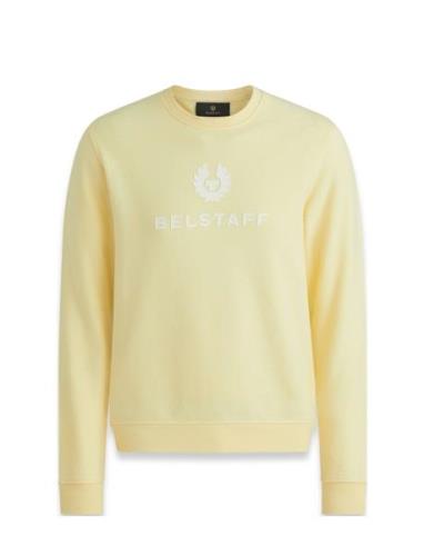 Belstaff Signature Crewneck Sweatshirt Tile Green Yellow Belstaff