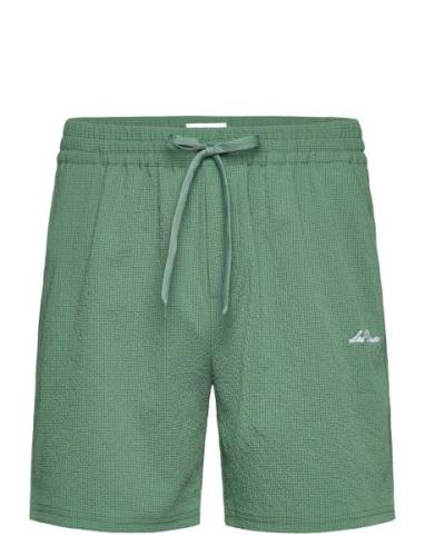 Stan Seersucker Swim Shorts 2.0 Green Les Deux