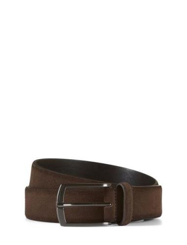 Suede Leather Belt Zack Brown Howard London