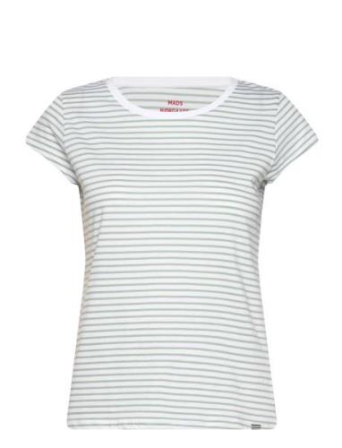 Organic Jersey Stripe Teasy Tee Fav Green Mads Nørgaard