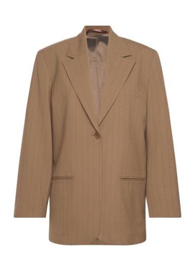 Recy Sportina Pin Nena Blazer Brown Mads Nørgaard