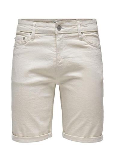 Onsply Ecru 9296 Azg Dnm Shorts Cream ONLY & SONS