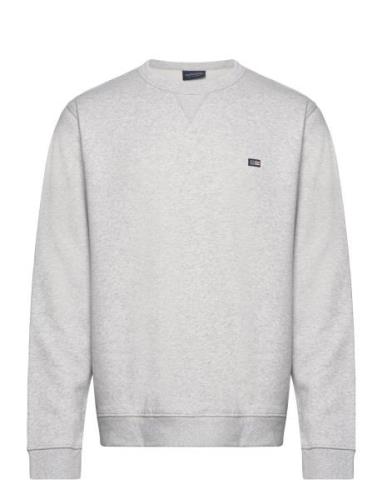 Matteo Organic Cotton Crew Sweatshirt Grey Lexington Clothing