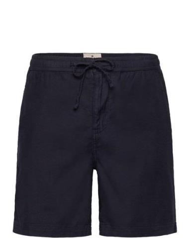 Fenix Linen Shorts Navy Morris