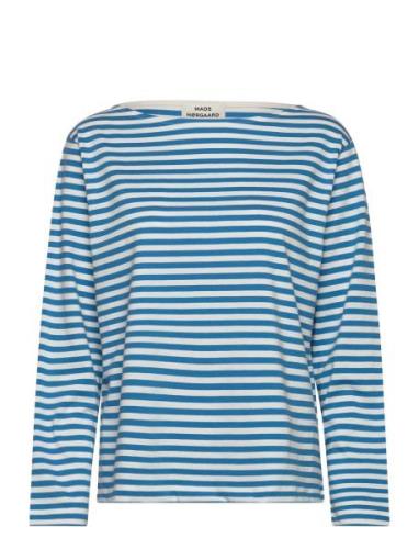 Soft Single Silke Tee Ls Blue Mads Nørgaard