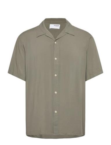 Slhrelax-Karlsson Shirt Ss Khaki Selected Homme