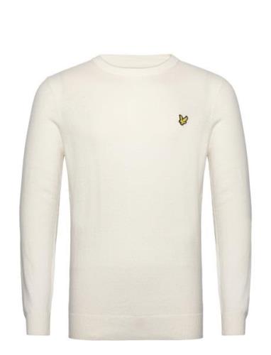 Cotton Merino Crew Jumper White Lyle & Scott