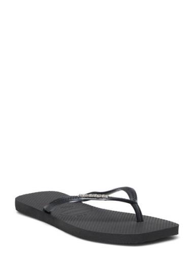 Hav. Square Logo Metallic Black Havaianas