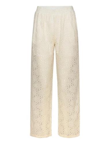 Lace Trousers Cream Rosemunde