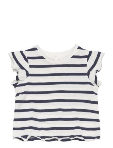 Ruffled Striped T-Shirt Patterned Mango