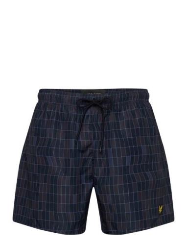 Pool Print Swimshort Navy Lyle & Scott