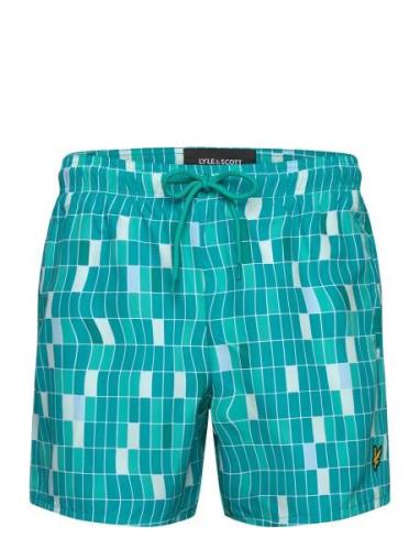 Pool Print Swimshort Blue Lyle & Scott