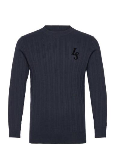 Club Emblem Crew Neck Jumper Navy Lyle & Scott