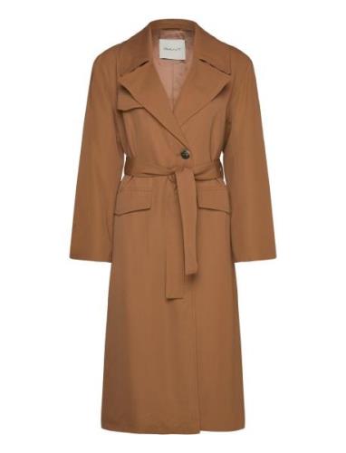 Fluid Belted Coat Brown GANT