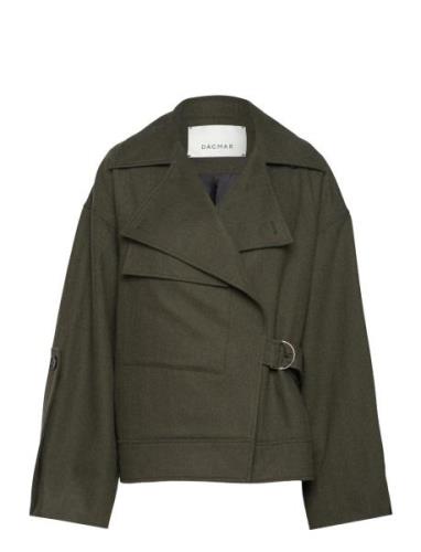 Aviator Wool Jacket Green House Of Dagmar