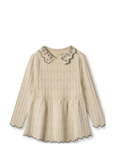 Sunny Embroidered Ls Blouse Cream Fliink