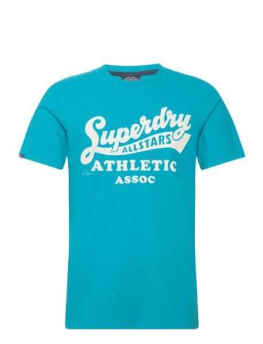 Vintage Home Run Tee Blue Superdry