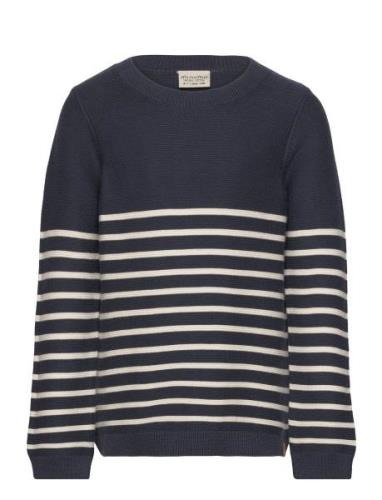 Pullover Ls Knit Navy Minymo