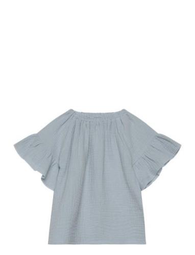 Blouse Ss Muslin Blue Huttelihut