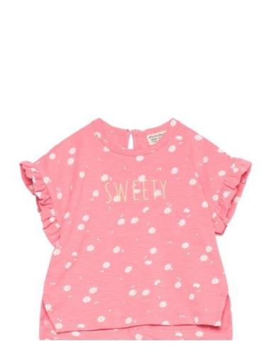 T-Shirt Ss Aop Pink Minymo