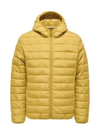 Onsbron Hood Quilt Jacket Otw Vd Yellow ONLY & SONS