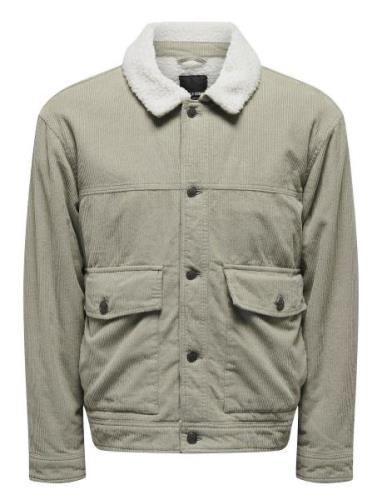 Onsharvey Corduroy Mix Jacket Otw Khaki ONLY & SONS