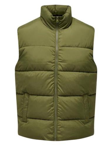 Onsalvin Quilt Puffer Vest Otw Vd Green ONLY & SONS