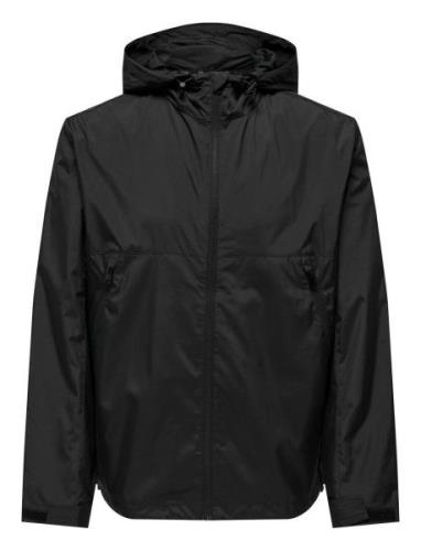 Onseran Hood Jacket Athl Black ONLY & SONS