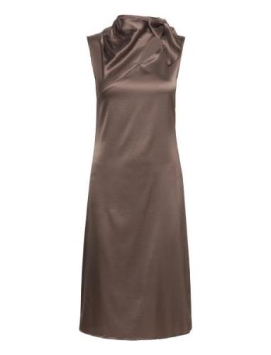 Silk Dress Brown Rosemunde