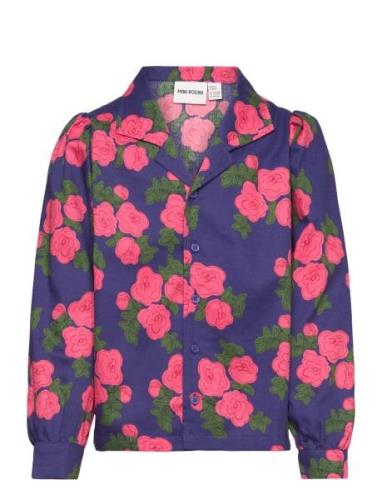 Roses Aop Woven Blouse Patterned Mini Rodini