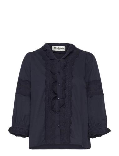 Paviall Shirt Ls Navy Lollys Laundry