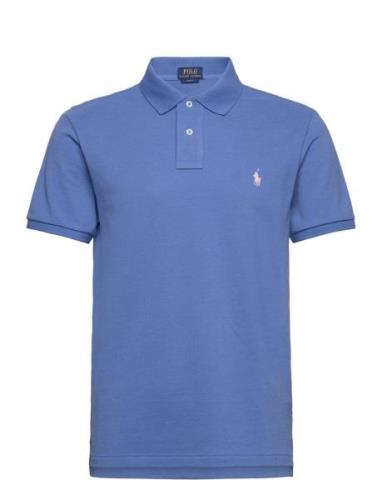 Slim Fit Mesh Polo Shirt Blue Polo Ralph Lauren