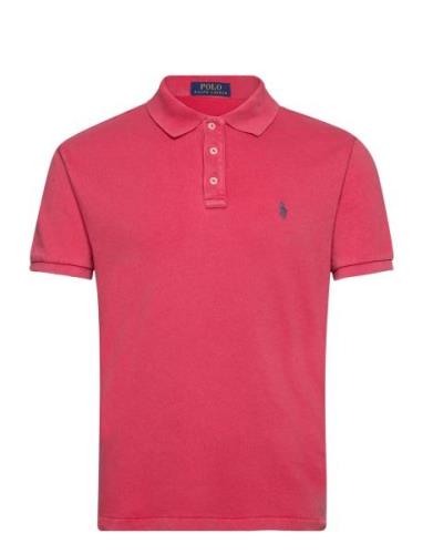 Custom Slim Fit Spa Terry Polo Red Polo Ralph Lauren
