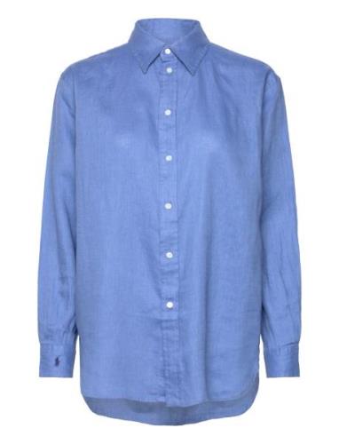 Relaxed Fit Linen Shirt Blue Polo Ralph Lauren