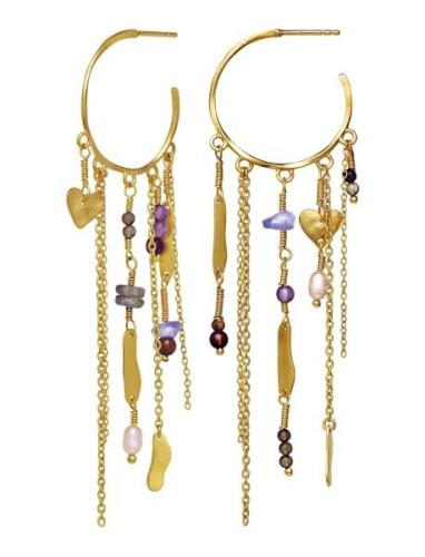 Galathea Earrings Gold Maanesten