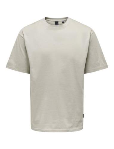 Onsfred Life Rlx Ss Tee Noos Beige ONLY & SONS