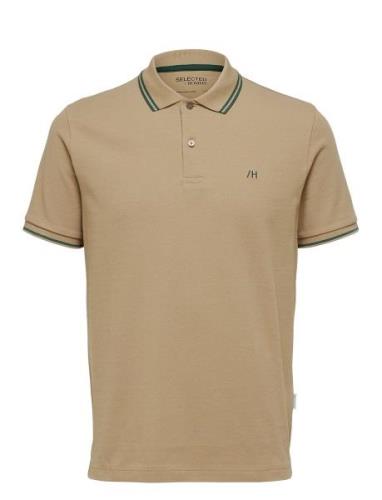 Slhdante Sport Ss Polo Noos Beige Selected Homme