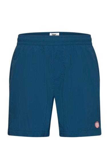 Dub Resort Swim Shorts Blue Double A By Wood Wood