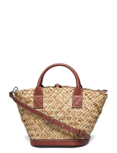 Natural Fibre Basket Bag Beige Mango