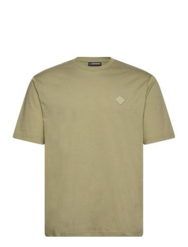 Hale Logo Patch T-Shirt Khaki J. Lindeberg